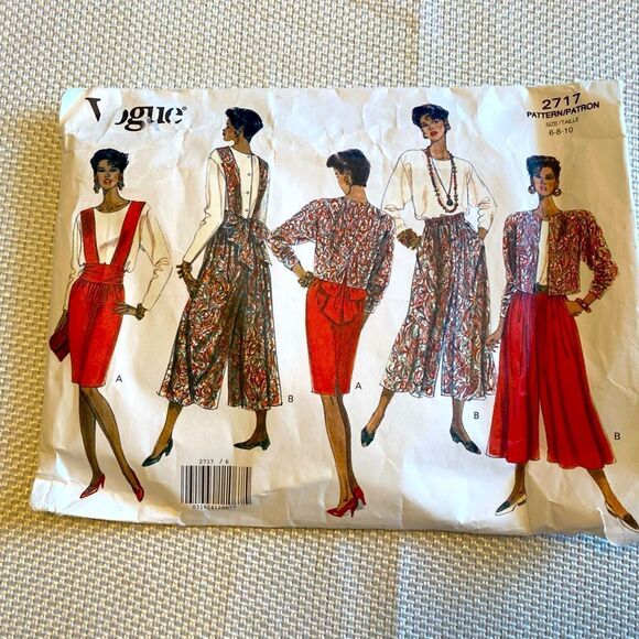 1991 Vogue pattern uncut size 6 8 10 - Picture 1 of 11